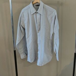 Chaps grey button-up dress shirt